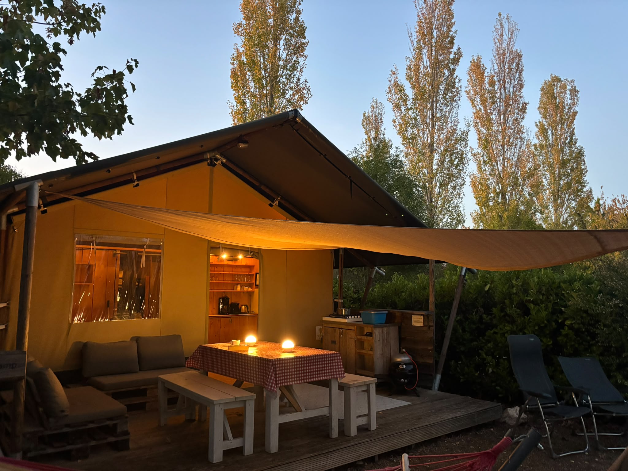 Cordes Sur Ciel, Albi, Camping, Sunset, Clamping